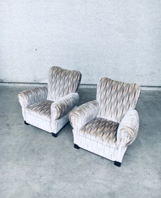 Art Deco Armchairs, Belgium, 1940s, Set of 2-RQV-1348279