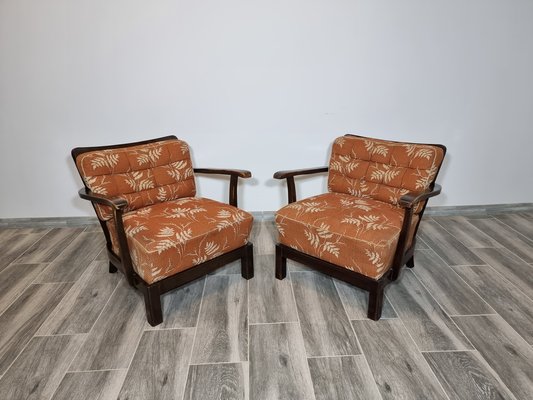 Art Deco Armchairs from Thonet, Set of 2-QJA-1334819