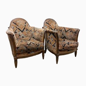 Art Deco Armchairs in the style of Retapissus, Set of 2-HLV-1428794