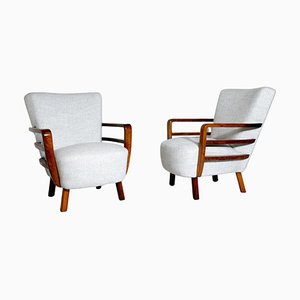 Art Deco Armchairs in Walnut, Set of 2-FGA-1783034