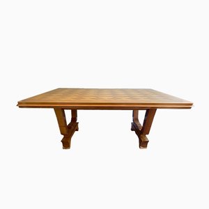 Art Deco Ash Dining Table, 1930s-TEB-706638