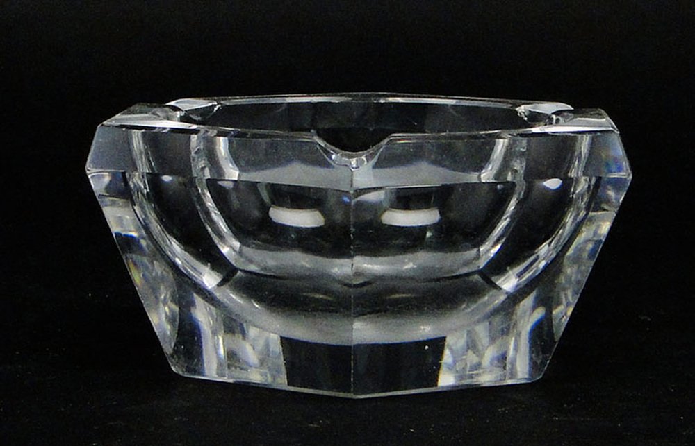 Art Deco Ashtray from Val St Lambert, Belgium, 1950s