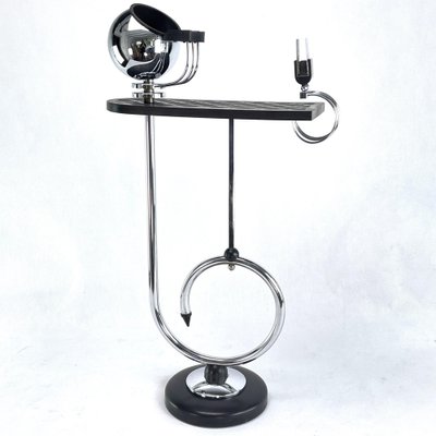 Art Deco Ashtray Stand in Brass and Bakelite attributed to Demeyere, Belgium, 1930s-JUZ-1791201