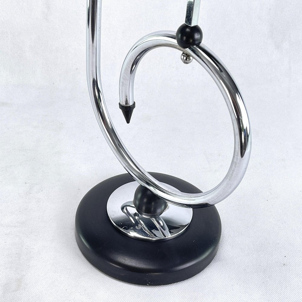 Art Deco Ashtray Stand in Brass and Bakelite attributed to Demeyere, Belgium, 1930s