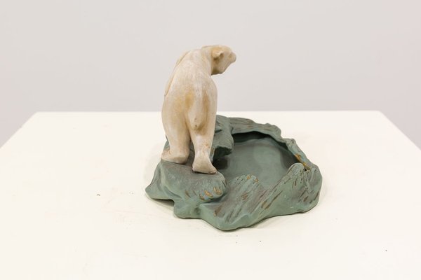 Art Deco Ashtray with Polar Bear, 1920s-UJE-630738