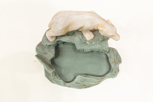 Art Deco Ashtray with Polar Bear, 1920s-UJE-630738