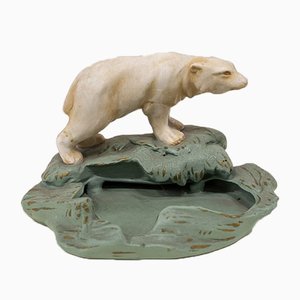 Art Deco Ashtray with Polar Bear, 1920s-UJE-630738