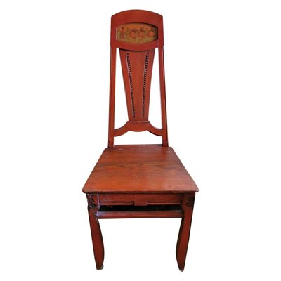 Art Deco Austrian Chair with Painted Panel-QRS-1123564