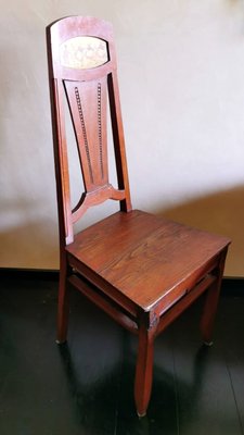 Art Deco Austrian Chair with Painted Panel-QRS-1123564