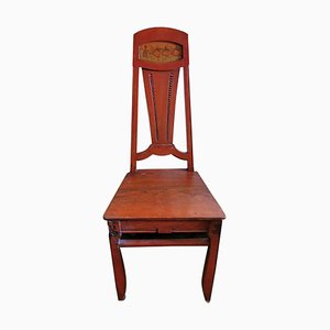 Art Deco Austrian Chair with Painted Panel-QRS-1123564