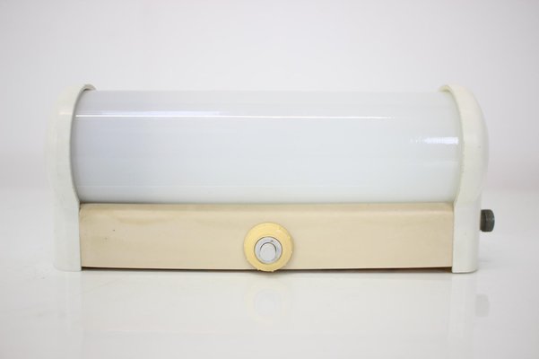 Art Deco Bakelite and Glass Wall Lamp, 1930s-TZ-1061163