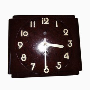 Art Deco Bakelite Hanging Clock Metron-CAQ-1065079