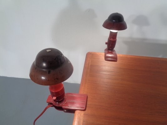 Art Deco Bakelite Table Lamps from Hergil, 1940s, Set of 2-RDW-655920