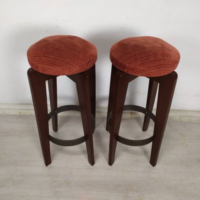 Art Deco Bar Stools, 1930s, Set of 2-EAD-1749968