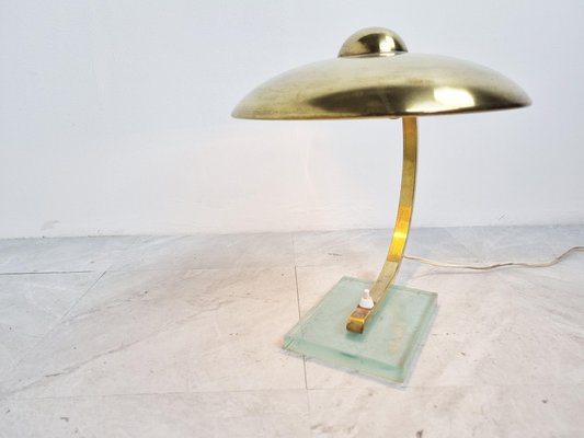 Art Deco Bauhaus Brass Desk Lamp, 1930s-IRH-1300653