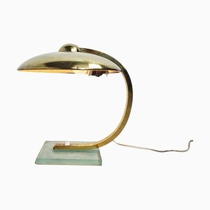 Art Deco Bauhaus Brass Desk Lamp, 1930s-IRH-1300653