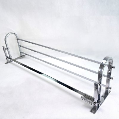 Art Deco Bauhaus Chrome Wall Rack, 1930s-JUZ-1406245