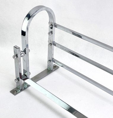 Art Deco Bauhaus Chrome Wall Rack, 1930s-JUZ-1406245