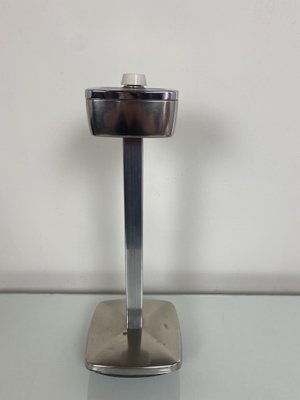 Art Deco Bauhaus Chromed Pewter Ashtray Stand from Metawa, 1930s-WZZ-992882