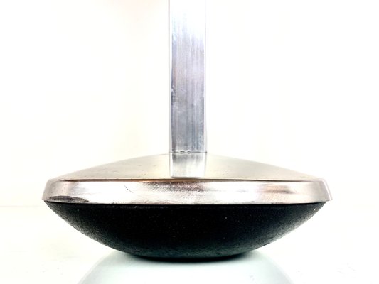 Art Deco Bauhaus Chromed Pewter Ashtray Stand from Metawa, 1930s-WZZ-992882