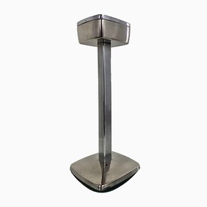 Art Deco Bauhaus Chromed Pewter Ashtray Stand from Metawa, 1930s-WZZ-992882