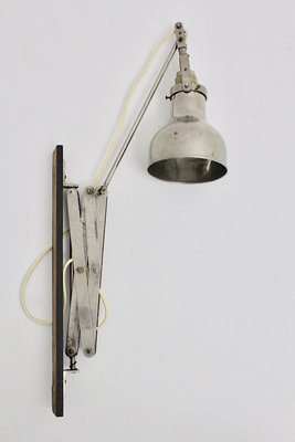 Art Deco Bauhaus Style Nickel Scissor Sconce, 1930s-NB-877439