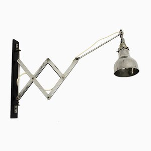 Art Deco Bauhaus Style Nickel Scissor Sconce, 1930s-NB-877439