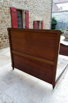 Art Deco Bed in Carved Wood, 1920-XNH-1804668