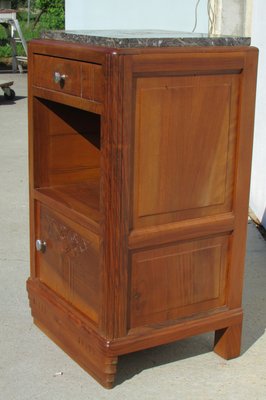 Art Deco Bedside Table or Jam Cupboard in Blond Walnut-RDN-944764