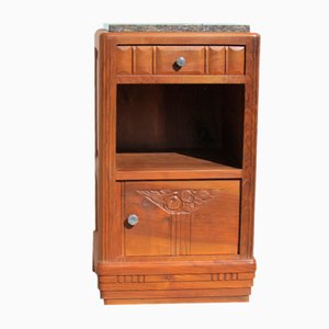 Art Deco Bedside Table or Jam Cupboard in Blond Walnut-RDN-944764