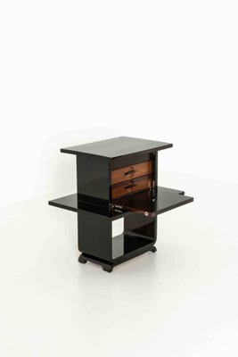 Art Deco Bedside Table with Jewelry Box, 1930s-UQV-1378732