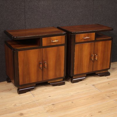 Art Deco Bedside Tables, 1950s, Set of 2-RP-2016278