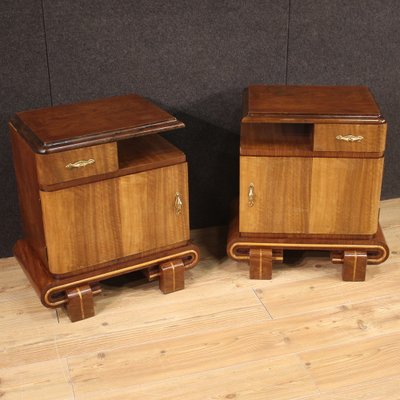 Art Deco Bedside Tables, 1950s, Set of 2-RP-1814680