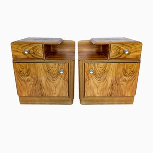 Art Deco Bedside Tables by Jindrich Halabala for Up Závody, 1940s, Set of 2-VIC-1720034