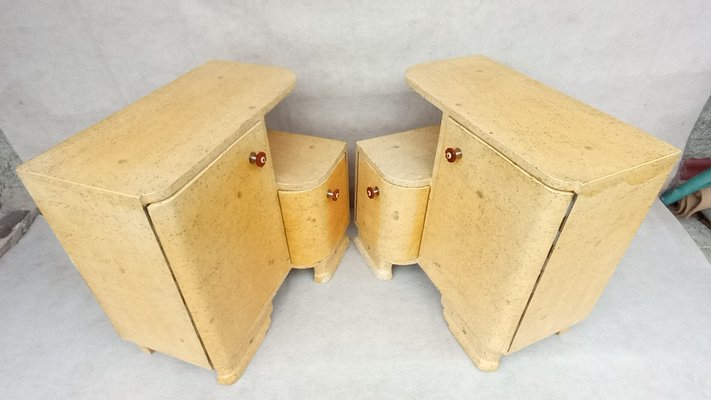 Art Deco Bedside Tables by Jindřich Halabala for Up Závody, 1950s, Set of 2-VIC-2020359