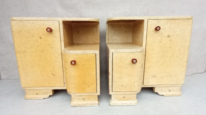 Art Deco Bedside Tables by Jindřich Halabala for Up Závody, 1950s, Set of 2-VIC-2020359