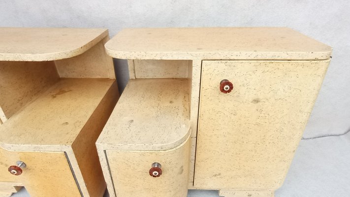 Art Deco Bedside Tables by Jindřich Halabala for Up Závody, 1950s, Set of 2-VIC-2020359