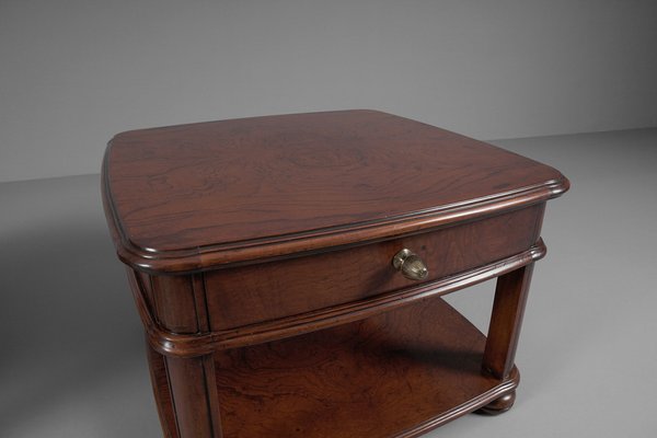 Art Deco Bedside Tables in Mahogany, 1940s, Set of 2-KQB-1448684