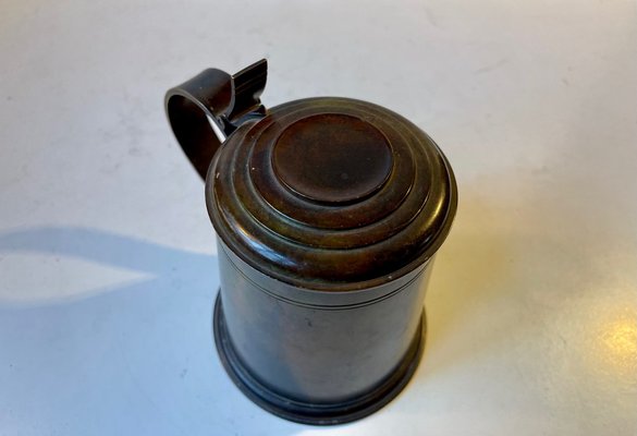 Art Deco Beer Mug in Patinated Bronze, 1930s-LCR-1241067