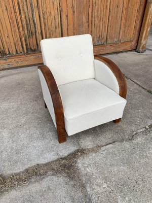 Art Deco Beige Lounge Chair, 1920s-OXJ-1178046