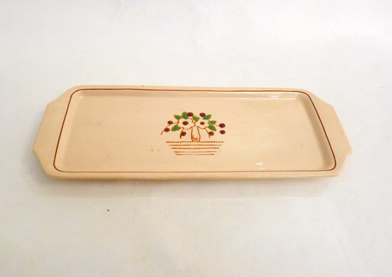 Art Deco Betty Service Cake Dish from Longwy, France, 1930s-RNR-2041894