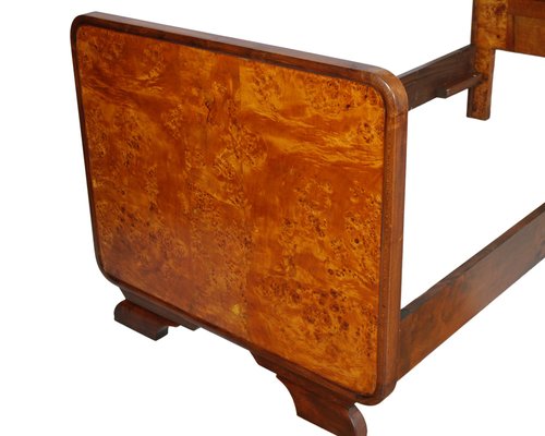 Art Deco Birch and Walnut Burl Bedroom Set by Osvaldo Borsani, 1930s, Set of 4-NJV-749325