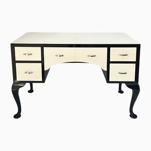 Art Deco Black and White Desk, 1930s-WIM-1170099