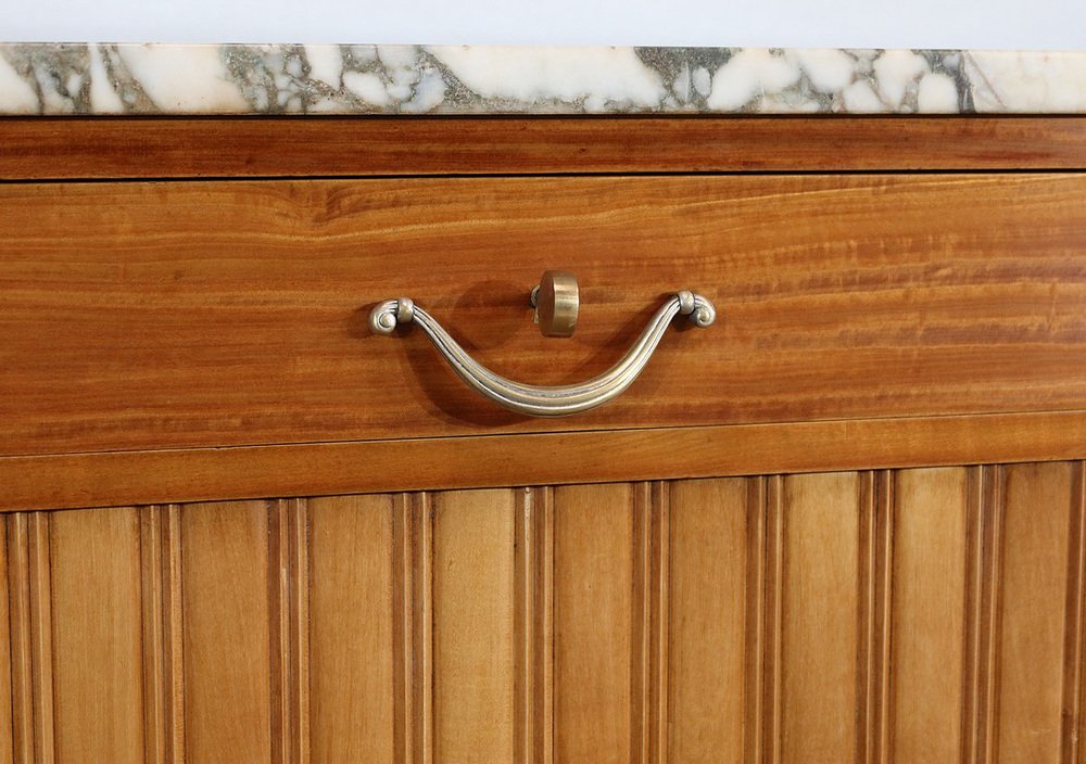 Art Deco Blond Mahogany Buffet from Ceylon, 1920s