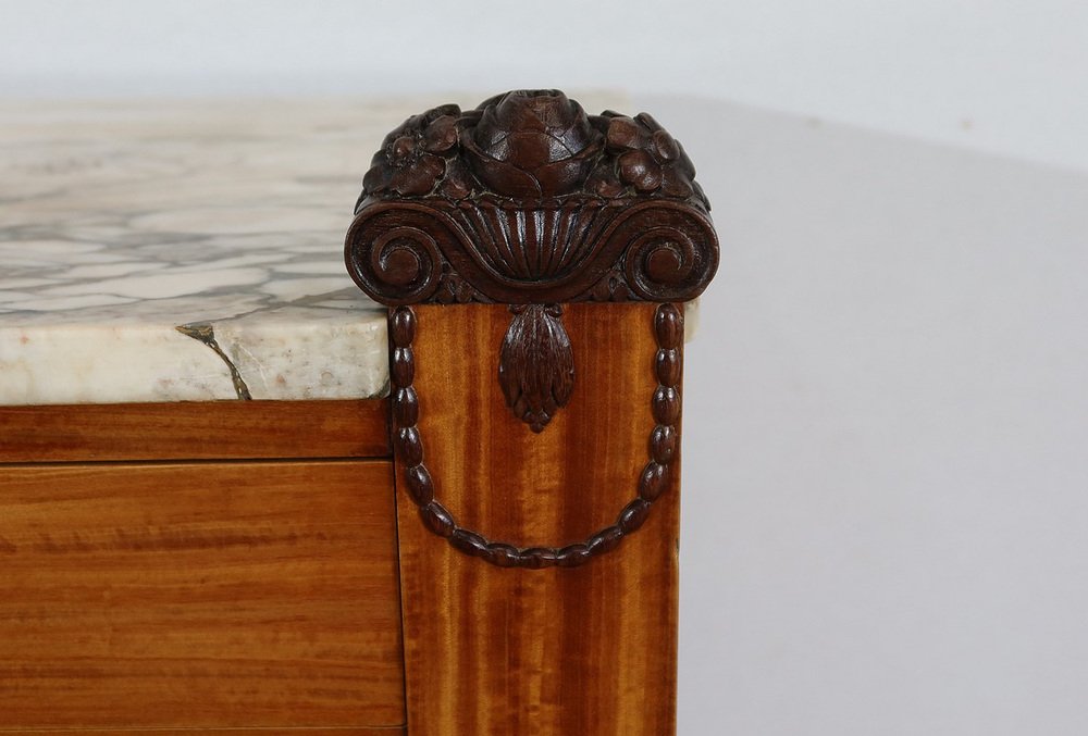 Art Deco Blond Mahogany Buffet from Ceylon, 1920s