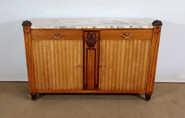 Art Deco Blond Mahogany Buffet from Ceylon, 1920s-RVK-1378181