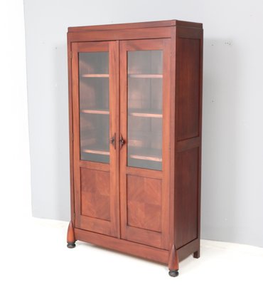 Art Deco Bookcase in Walnut by Max Coini Amsterdam, 1920s-MY-1721988