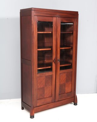 Art Deco Bookcase in Walnut by Max Coini Amsterdam, 1920s-MY-1721988