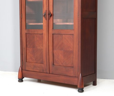 Art Deco Bookcase in Walnut by Max Coini Amsterdam, 1920s-MY-1721988