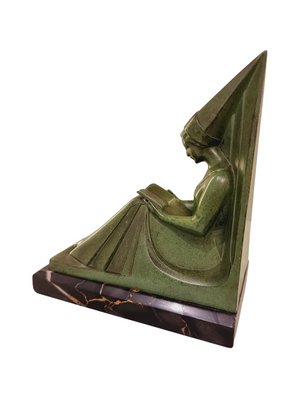 Art Deco Bookends by Max Le Verrier, France, 1920s, Set of 2-SAK-1822752